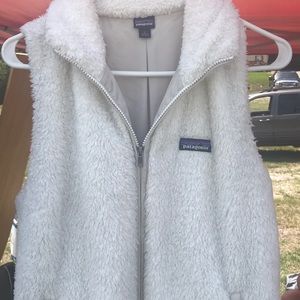 White patagonia vest